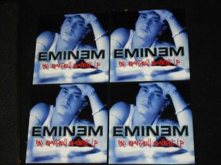 Eminem The Marshall Mathers Lp Set Of 4 Promotional 12x12 Lp Sized Posters 2000