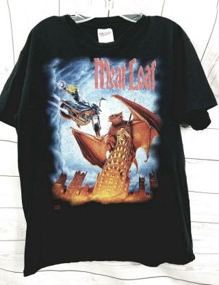 1993 Meatloaf Everything Louder Than Everything Else Tour T Shirt Large L Black