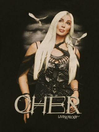 Cher Living Proof Farewell Tour 2002 Concert Shirt Medium Vintage Rare