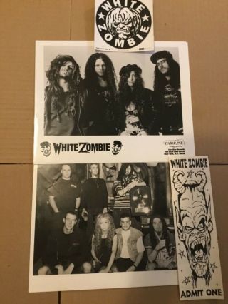 White Zombie Press Kit Photo 8x10,  La Sexorcisto Record Release Party Ticket