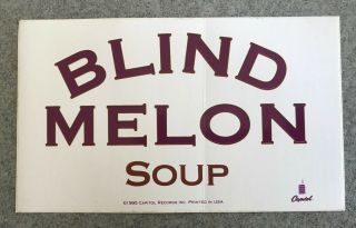 Blind Melon Soup Vintage 1995 Capitol Records Promo Sticker Last 1
