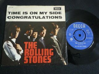 Rare Rolling Stones 1965 Export 7  Time Is On My Side " At 15039 P/s Sheet N/m