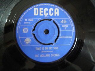 RARE ROLLING STONES 1965 EXPORT 7  TIME IS ON MY SIDE 