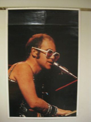 328 1975 Vintage Elton John Poster Thought Factory California