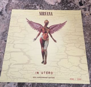 Nirvana In Utero Poster 12x12 Numbered Edition Of 1000