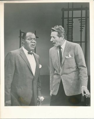 Louis Armstrong On The Danny Kaye Show 1966 Cbs - Tv 7 X 9 Press Photo Vv
