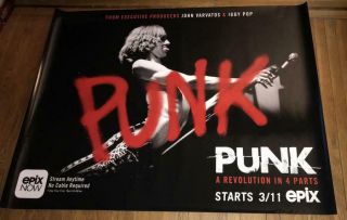 Epix Punk A Revolution Iggy Pop 5ft Subway Poster 2019
