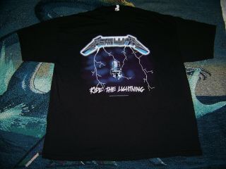 Vintage 2016 Official Bravado Metallica Ride The Lightning Concert Shirt 2xl