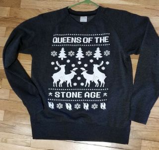 Queens Of The Stone Age Ltd Edition Xmas Sweatshirt Size Small Christmas