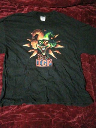 Vintage Icp Carnival Of Carnage T Shirt Insane Clown Posse Jokers Card Black