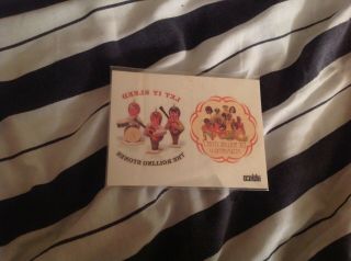 Rolling Stones Promo Stickers Let It Bleed Flowers Between The Buttons Abkco 2
