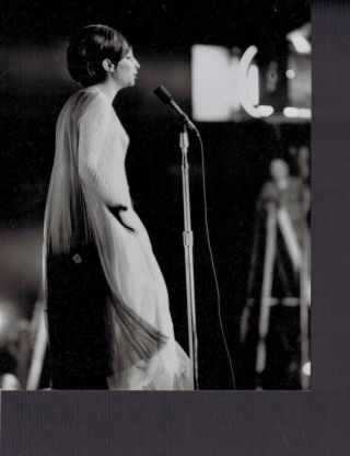 Barbra Streisand Central Park Candid 1967 Concert Vintage Photo