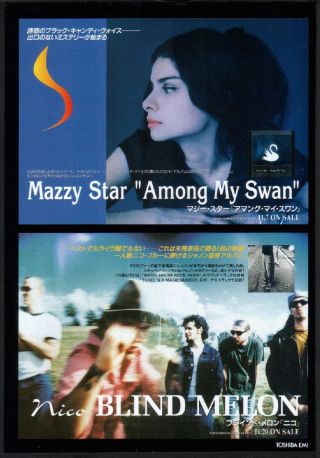 1996 Mazzy Star Among My Swan Japan Album Ad / Advert / Blind Melon M12r
