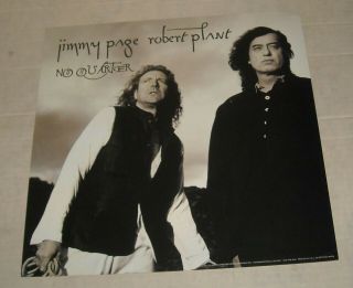 1994 Jimmy Page & Robert Plant - No Quarter Atlantic Promo Poster Flat 2 Sided