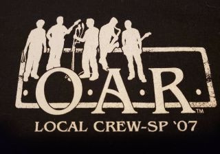 Vintage Oar Spring 2007 Tour Local Crew Event Concert Band Xl Graphic T - Shirt
