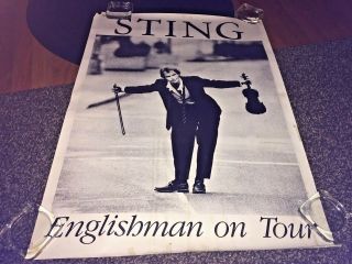 Sting " Englishman On Tour " (vintage Poster,  1987) Singer Of The Police