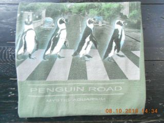 Abbey Road Mystic Seaport Penguins Green Shirt Large