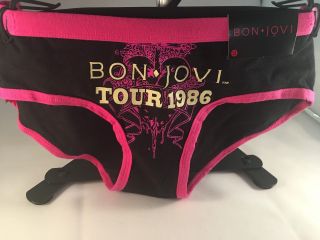 Bon Jovi Tour 1986 Ladies Panties Size S