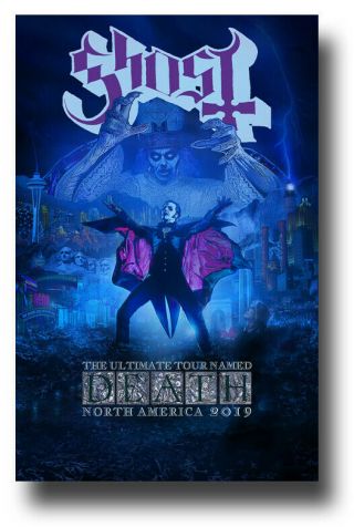Ghost Poster Concert 11 " X17 " B.  C.  2019 Death Tour Usa Sameday Ship