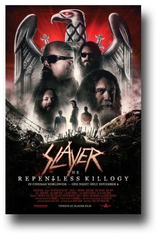 Slayer Poster Concert 11 " X17 " 2019 Repentless Killogy Event Ships Sameday Usa