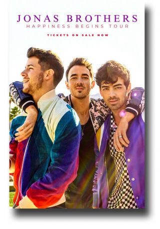Jonas Brothers Poster 11 " X17 " Happiness Begins Tour Bros Ships Sameday From Usa