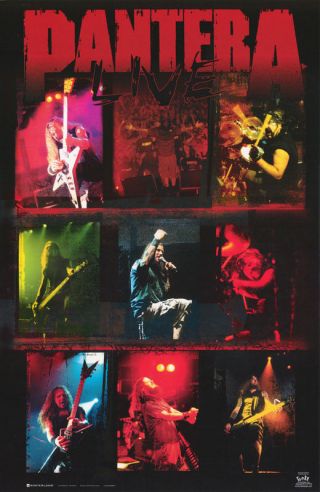 Poster: Music: Pantera - Live - Collage 7576 Lc4 F
