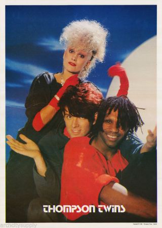 Poster - Music: Thompson Twins - Group - - Nm50 Rap7 A