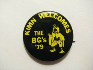 Kimn Welcomes The Bg’s ‘79 Denver,  Colorado Promo Pinback Button - Bee Gees
