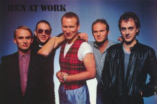 Poster : Music : Men At Work - All 5 Posed - Nm04 Rw12 N