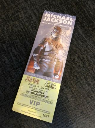Michael Jackson History World Tour Vip Ticket