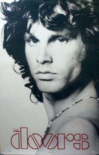 Jim Morrison 23x35 American Poet Close Up Poster 1996 The Doors