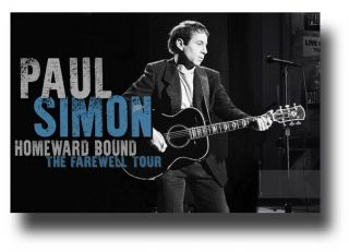 Paul Simon Poster Concert 11 " X17 " 2019 Homeward Bound Tour Usa Sameday Ship