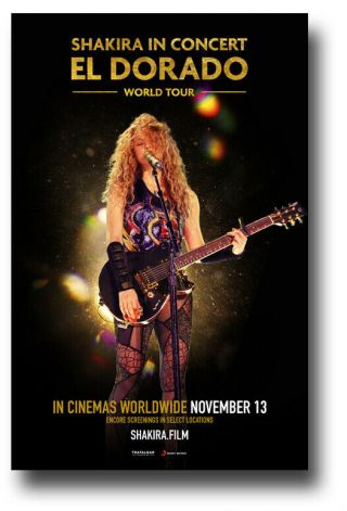 Shakira Poster - Concert Promo 11 " X17 " Eldorado Ships Sameday From Usa