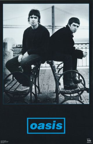 Poster : Music : Oasis - Black & Blue - 6505 Rp77 K