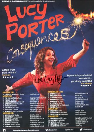 Lucy Porter - Signed Tour Poster 2016