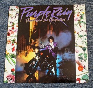 1984 Prince And The Revolution " Purple Rain " Lp Album Display Promo Flat