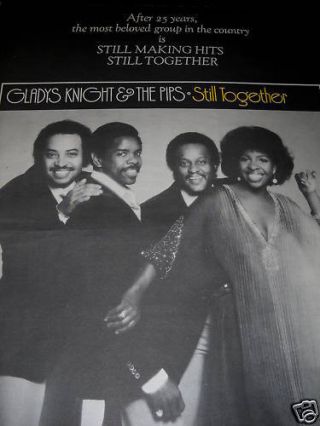 Gladys Knight & Pips Are Still Together 1977 Promo Poster Ad