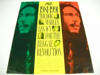 The Bob Marley Legacy For The Revolution 1991 Promo Poster Ad