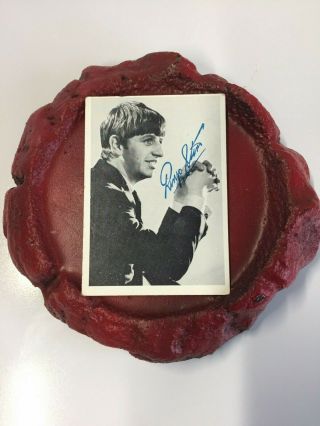 Vintage Beatles Ringo Starr Signed Photo Card 28 Of 60 Photos Rare Collectible