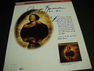 Jessye Norman Is Lucky To Be Me 1992 Promo Poster Ad