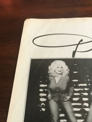 1978 VINTAGE 8X11 ALBUM PROMO PRINT Ad FOR DOLLY PARTON HERE YOU COME AGAIN 2