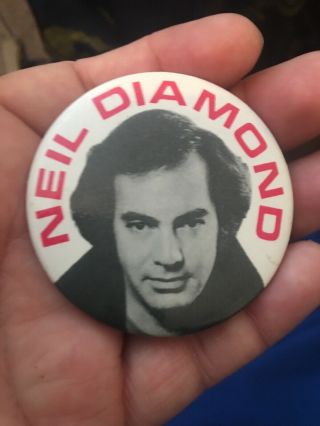 Vintage Neil Diamond Button Pin