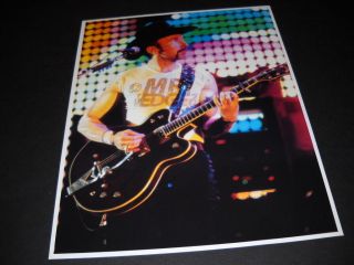 U2 Vintage Photo Style Display Image The Edge Wears Cowboy Hat/plays Guitar