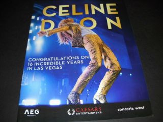 Celine Dion Congrats 16 Incredible Years In Las Vegas 2019 Promo Poster Ad