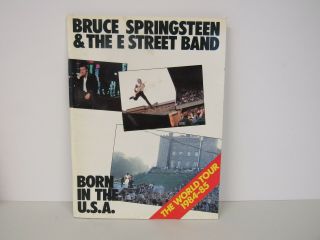Bruce Springsteen & The E Street Band The World Tour 1984 - 85 Concert Program