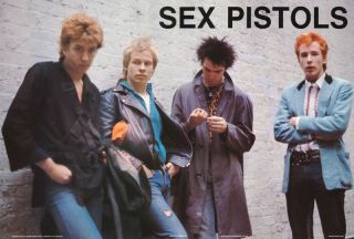 Poster :music :sex Pistols - All 4 Posed - 1185 Rap137 B