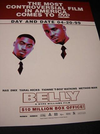 Belly Hype Williams 1999 Promo Ad Nas Smx Method Man