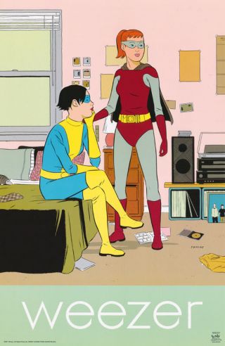 Poster : Music : Weezer - Cartoon Superheroes - 3500 Rc27 H
