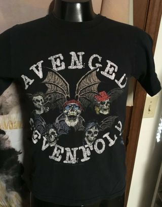 Vtg Avenged Sevenfold 2008 Tour Concert T Shirt Adult Men S Small Black