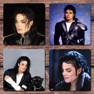 Michael Jackson Coaster Set Dangerous Heal The World Give In To Me For Mug
